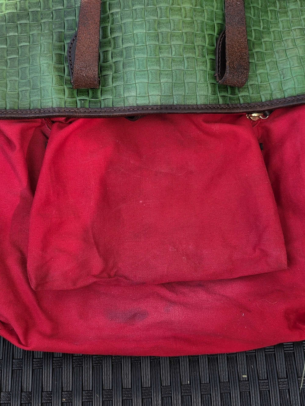 Dooney & Bourke Beguiling Shamrock Green Woven Tote and Matching Large Wristlet - Picture 11 of 16